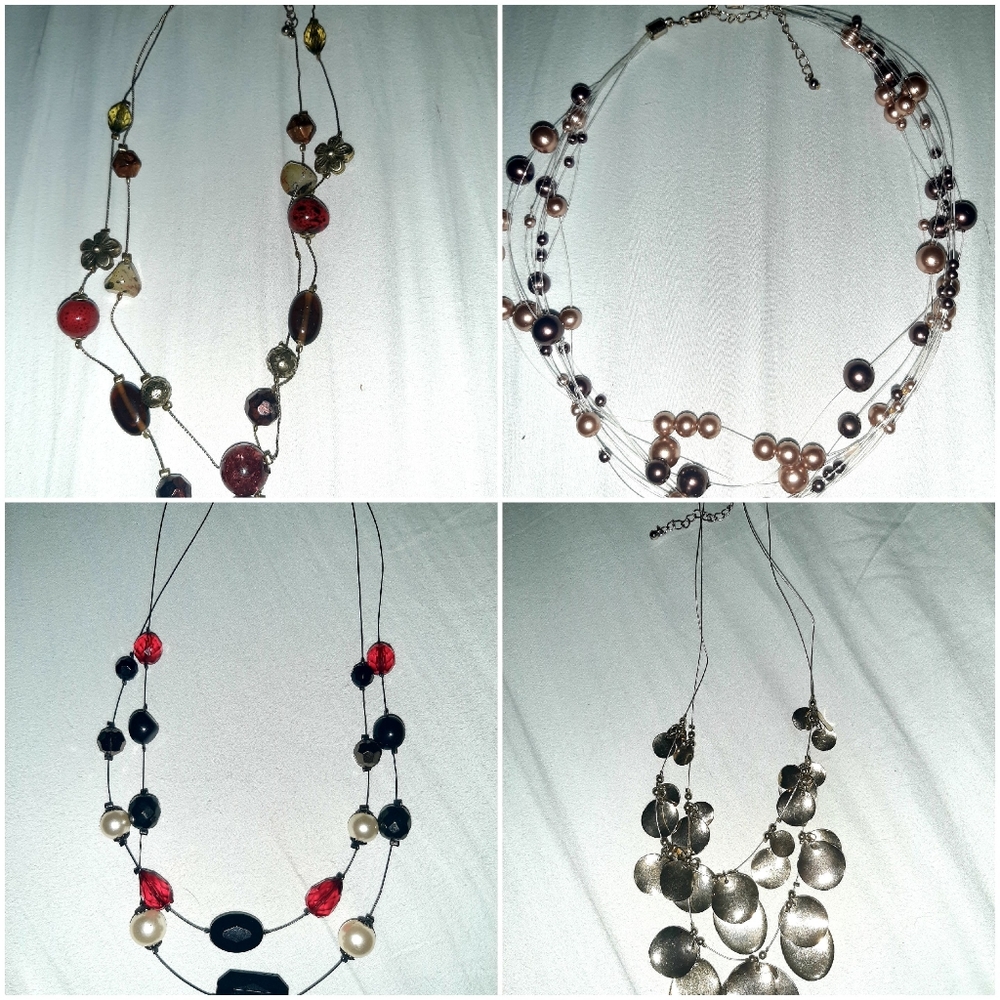 4 necklaces